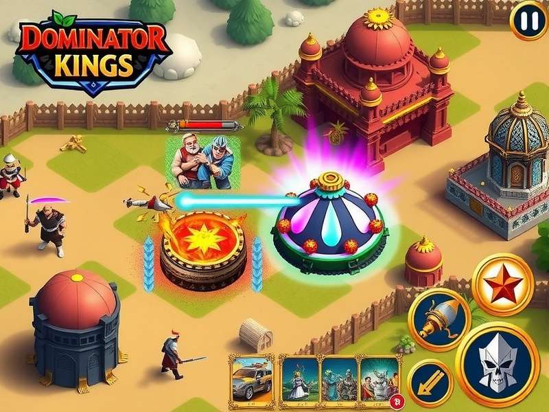 Dominator Kings gameplay screenshot showing strategic battle